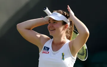 Daria Snigur celebrates victory at the WTA 1000 tournament in Beijing