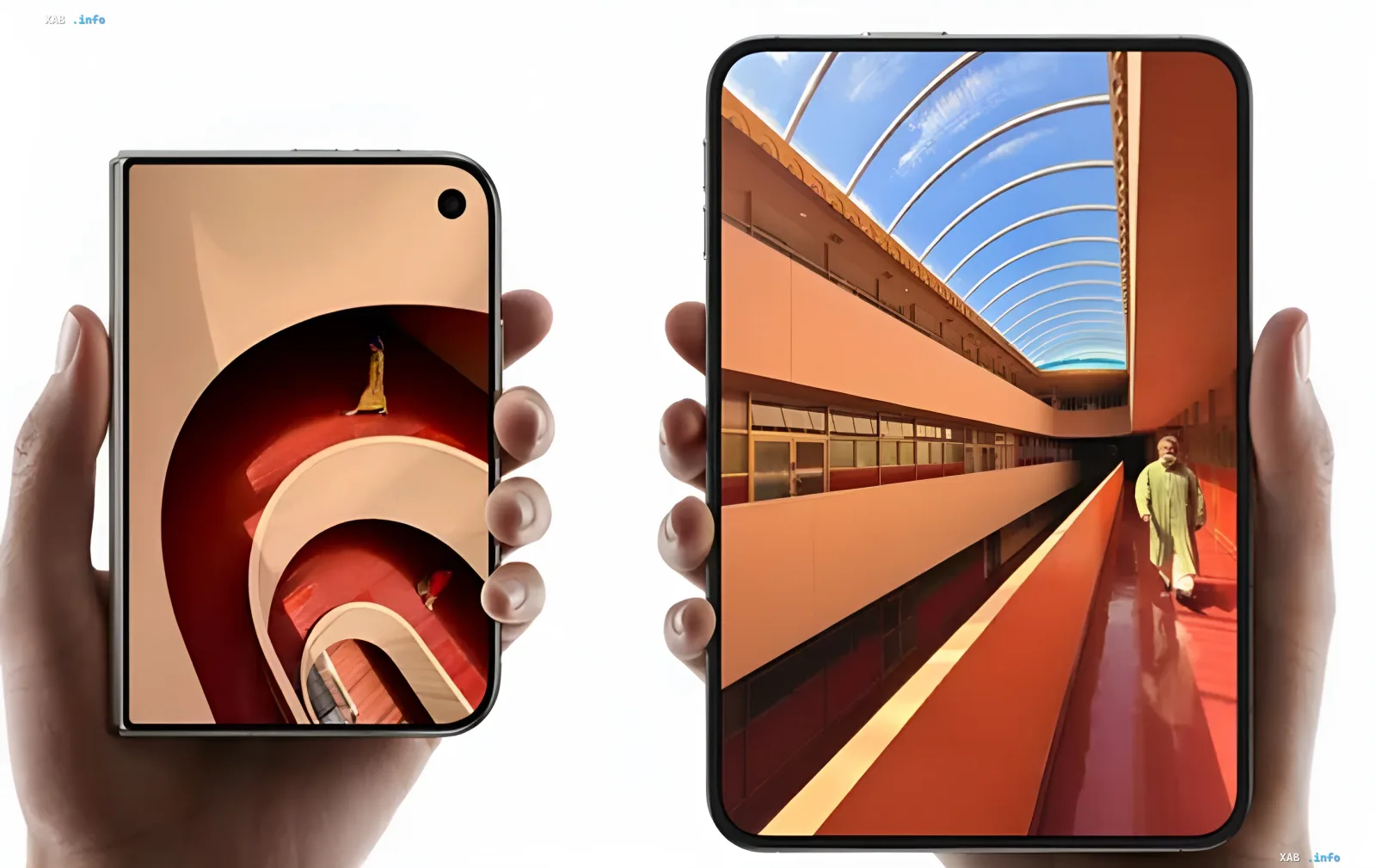 Перший складаний смартфон Apple iPhone Duo великим планом