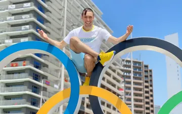 Stanislav Horuna celebrating his victory at the tournament in Salzburg