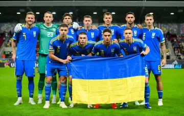 Ukraine national football team prepares for the match against Hungary