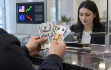 Dollar- und Euro-Wechselkurse in der Ukraine am 6. Oktober