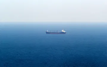 Пошкоджене судно у Чорному морі після атаки БПЛА