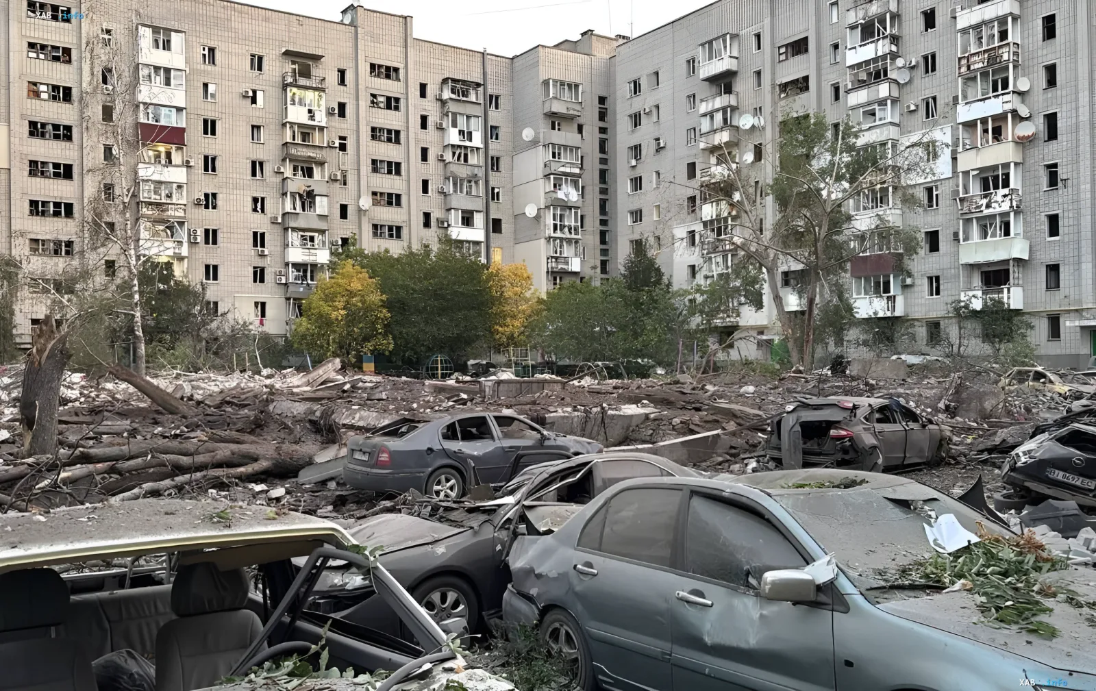 Consequences of the shelling in Kremenchuk, October 7, 2026
