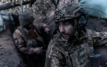 Военные ВСУ в районе Купянска
