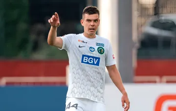 Serhiy Chobotenko defender of Polissya football club