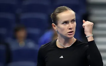 Элина Свитолина празднует победу на турнире WTA в Пекине