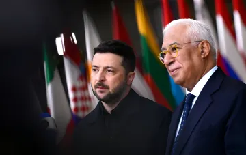 António Costa und Wolodymyr Selenskyj diskutieren über den EU-Beitritt der Ukraine
