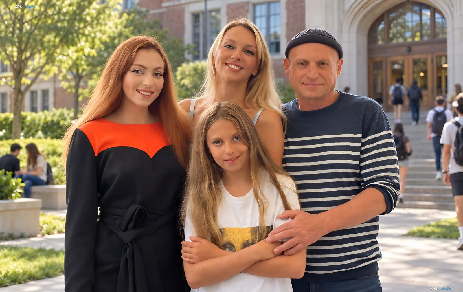 Olya Polyakova with her daughter Alisa
