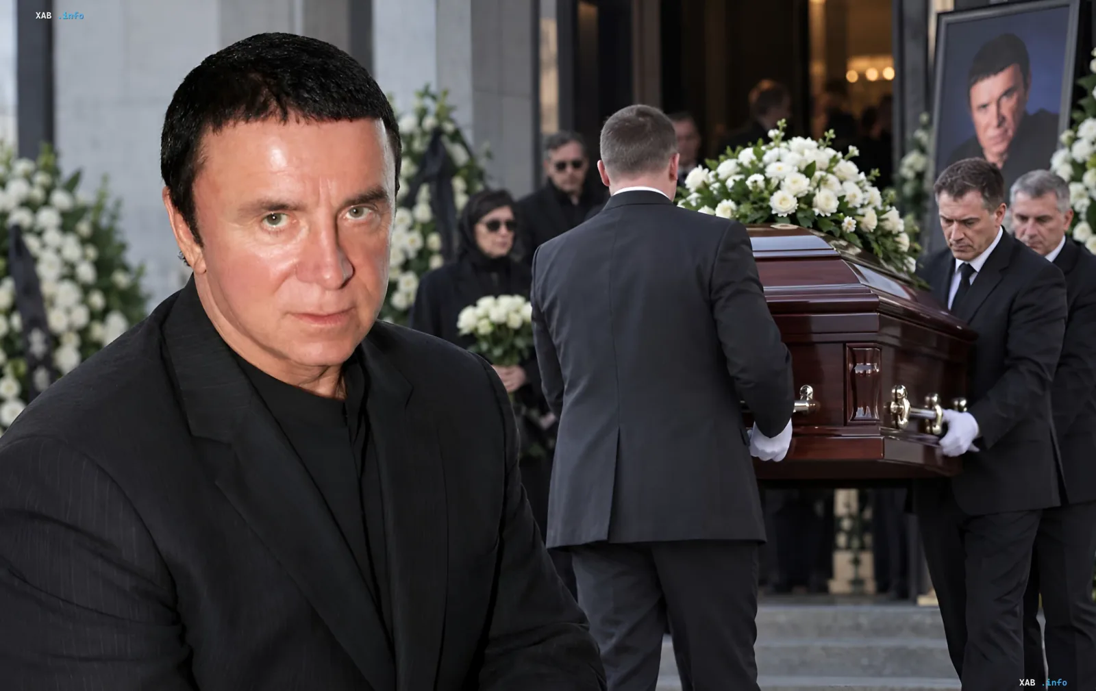 Труна з тілом Анатолія Кашпировського під час церемонії прощання у Москві
