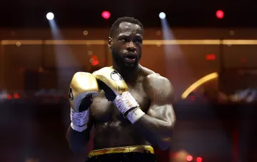 Deontay Wilder im Ring während eines Boxkampfes