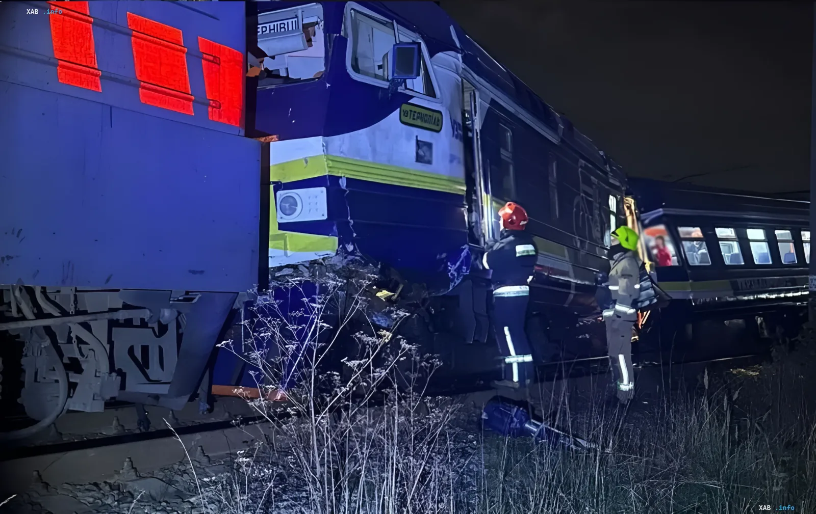 Наслідки зіткнення поїздів у Львові на вулиці Старознесенській