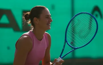 Марта Костюк проводит тренировку на кортах перед турниром WTA в Ухане