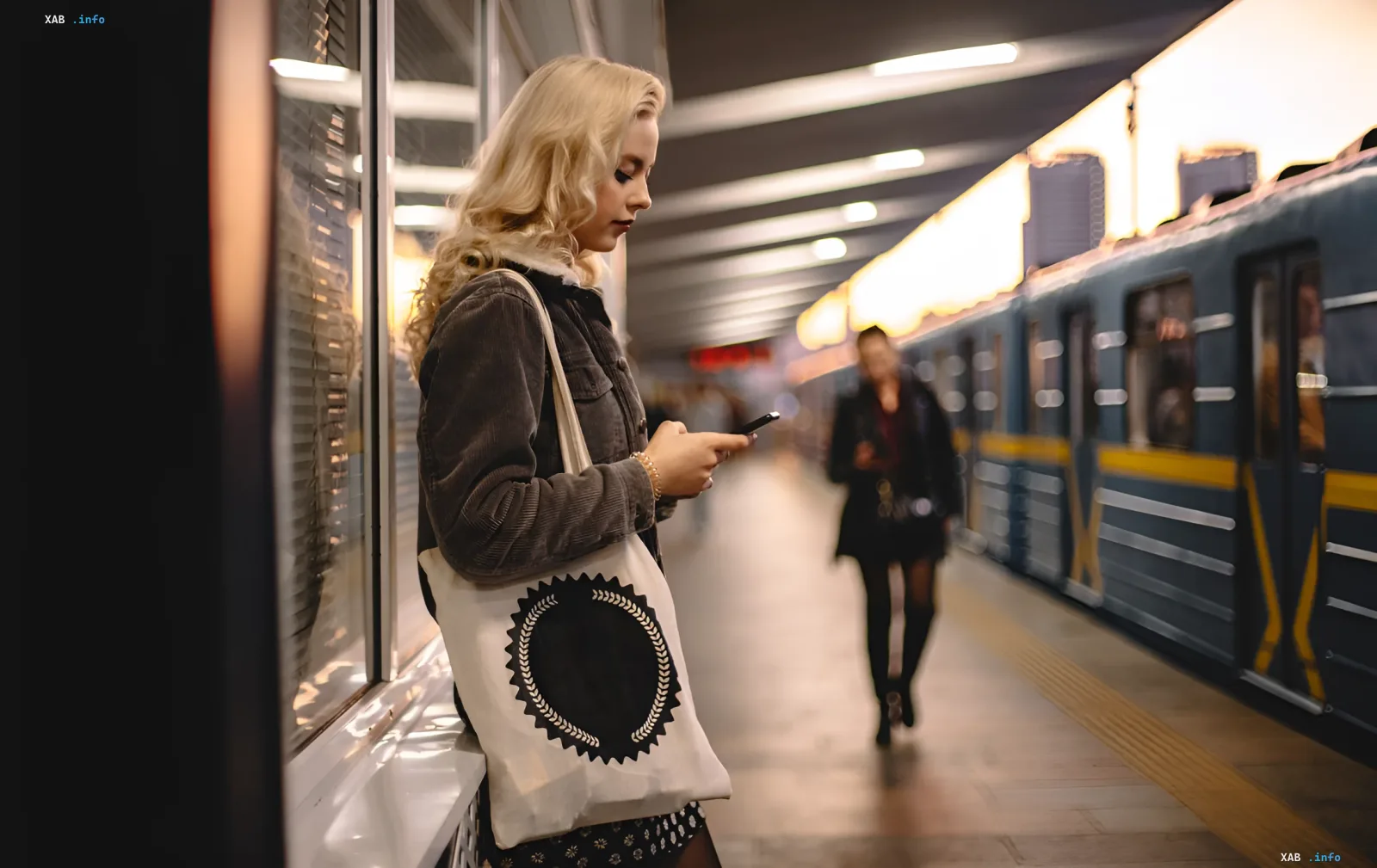 Kiewer U-Bahn-Station während des Stromausfalls