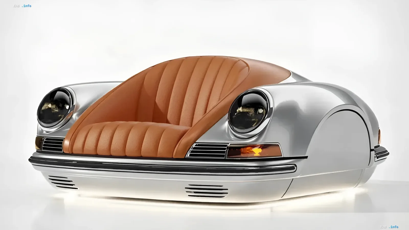 P01 Classic sofa styled after Porsche 911 sports car