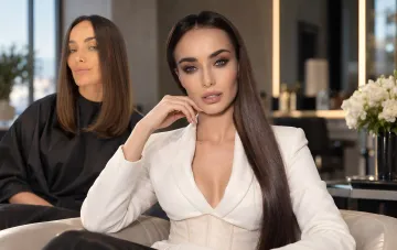 Kseniya Mishina mit neuem Long-Bob-Haarschnitt