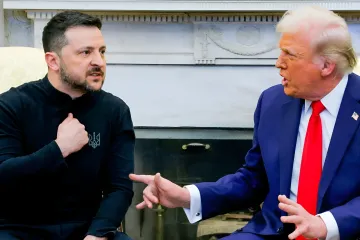 Donald Trump delivers statements regarding the political leadership of Ukraine