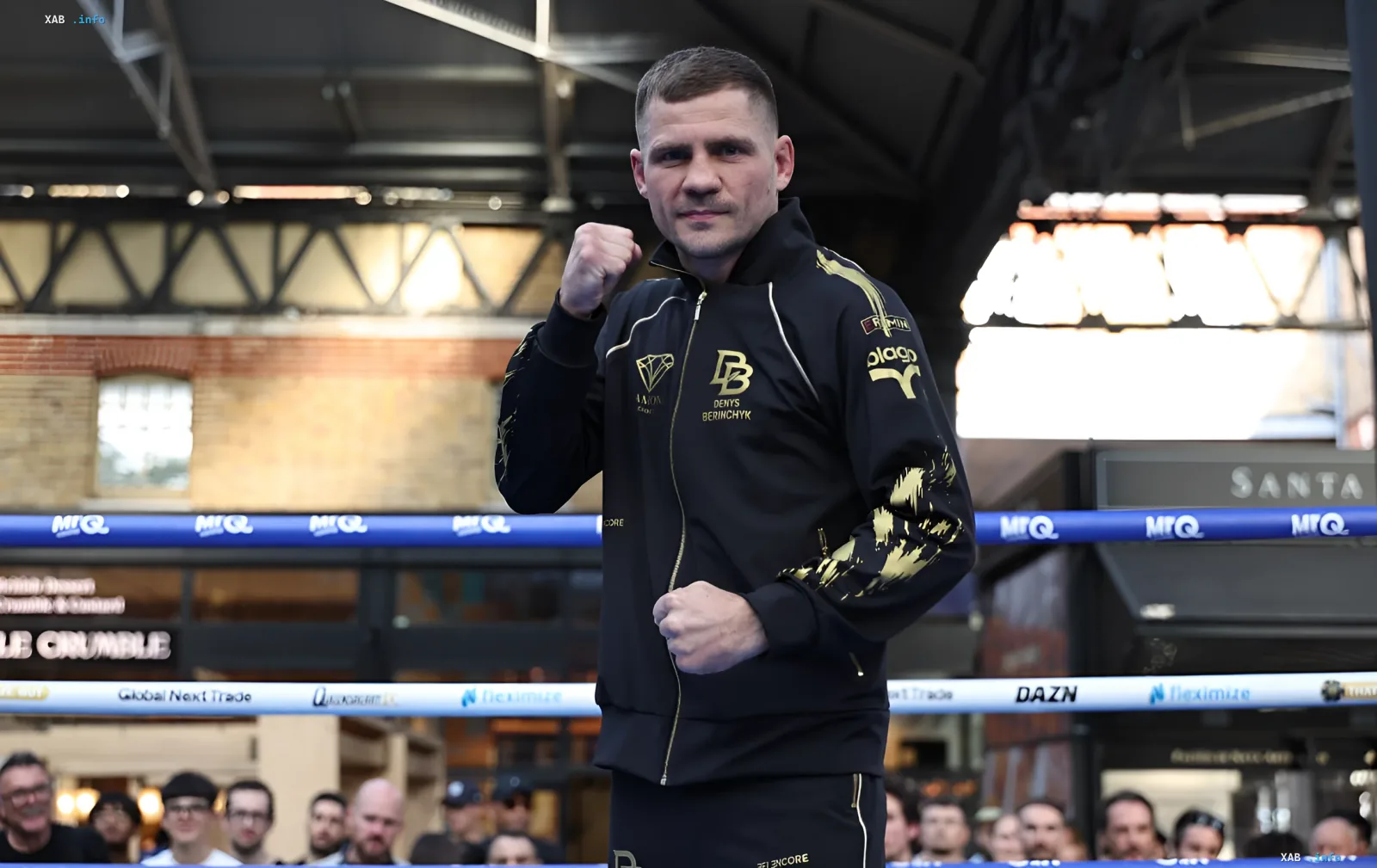 Denys Berinchyk training ahead of his bout in Kyiv