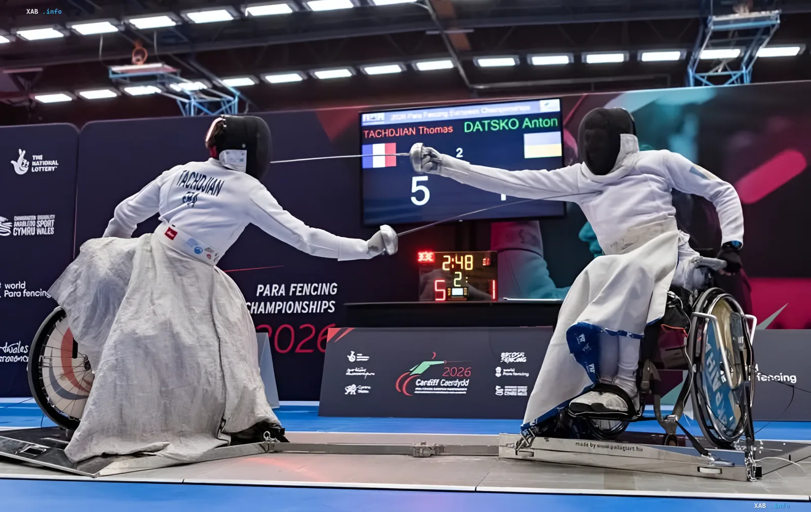 Ukrainian fencers at the European Championships in Cardiff