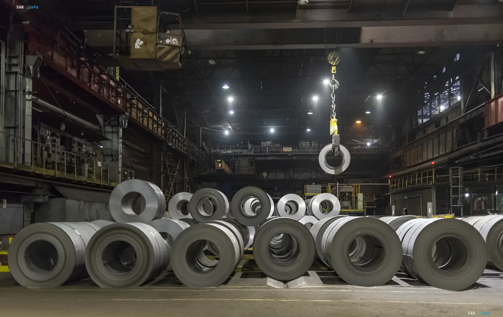 Metallurgisches Werk in der Ukraine vor dem Hintergrund von Krise und EU-Beschränkungen