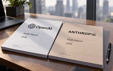 OpenAI and Anthropic servers with artificial intelligence code