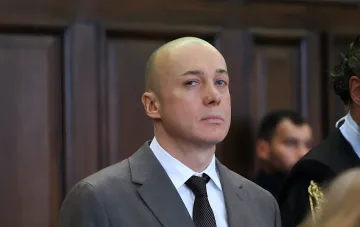 Будівля суду в Гамбурзі під час процесу у справі про підрив Північного потоку