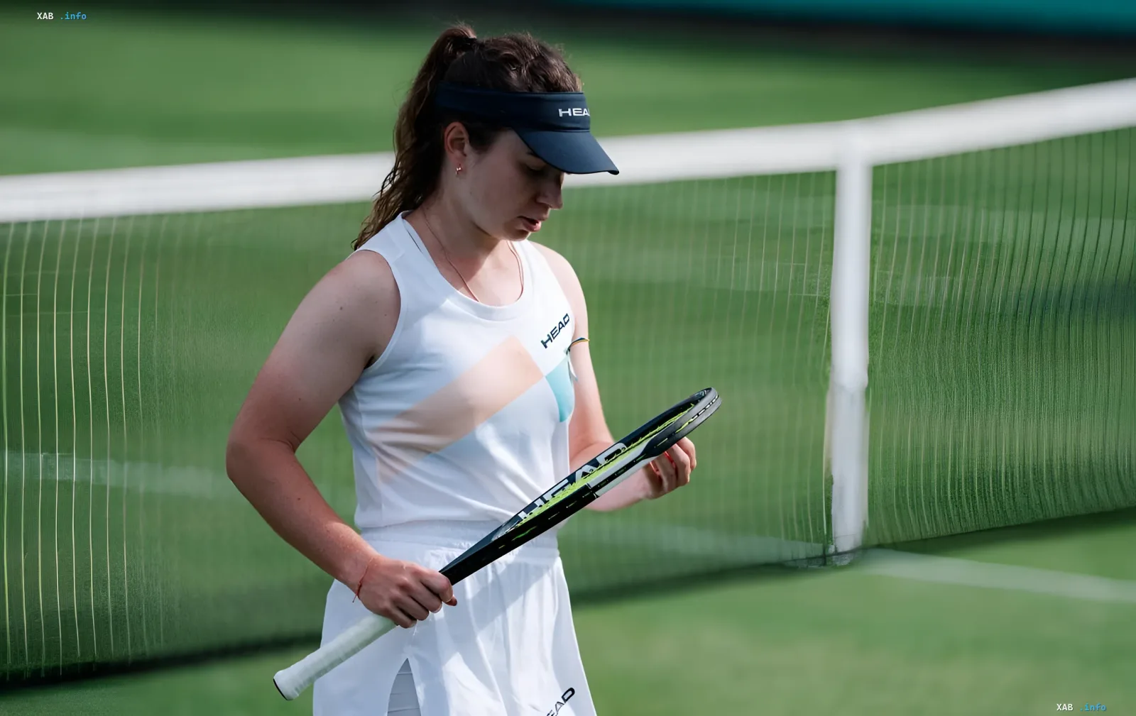 Daria Snigur auf dem Tennisplatz beim Turnier in Wuhan
