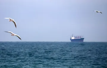 Angegriffenes Zivilschiff im Schwarzen Meer vor der bulgarischen Küste