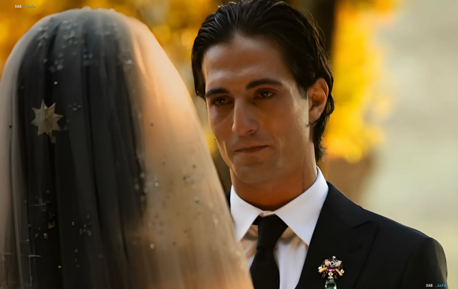 Wedding decoration of Damiano David and Dove Cameron among the vineyards in Tuscany
