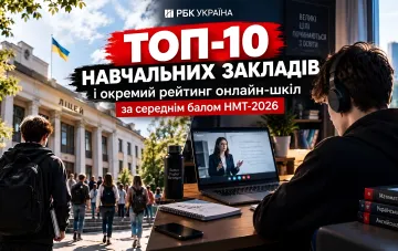 Порівняльна таблиця топ-10 онлайн-шкіл України за середнім балом НМТ-2026 та НМТ-2025