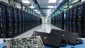 График падения доли Nvidia и роста Huawei на рынке ИИ-чипов Китая