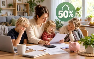 Kinderreiche Familie beantragt Nebenkostenrabatt im Jahr 2026