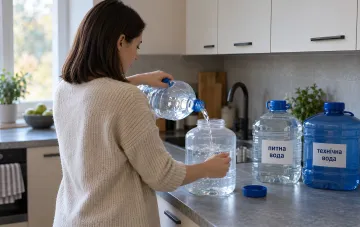 Ємності з питною водою для створення триденного запасу