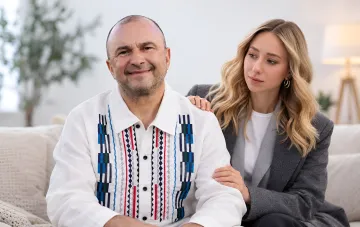 Ukrainian singer Viktor Pavlik and his wife Kateryna Repiahova