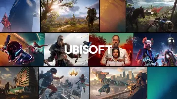 Ubisoft Logo und Bürogebäude