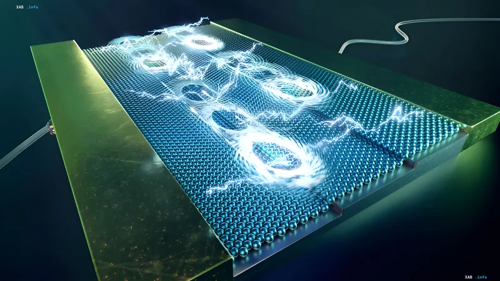 Graphic representation of quantum vortices on atomic steps of a superconductor
