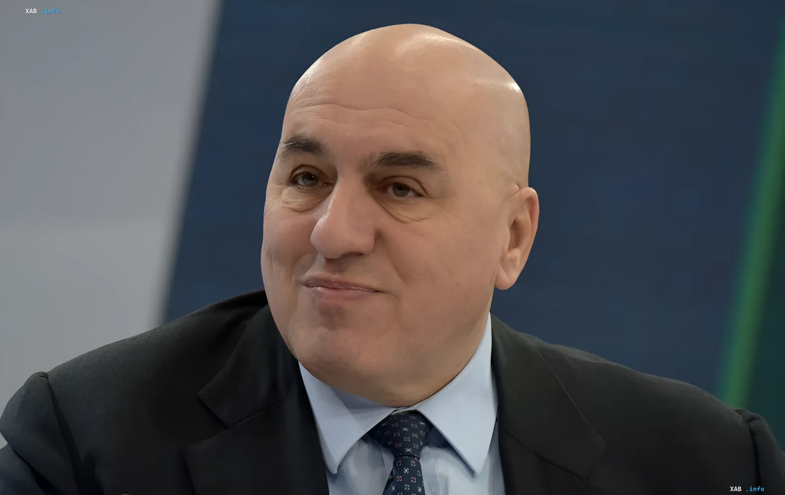 Italian Defense Minister Guido Crosetto during an interview at an official event