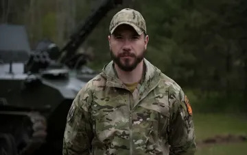 Новый командир Третьего армейского корпуса ВСУ Дмитрий Рогозюк в камуфляже