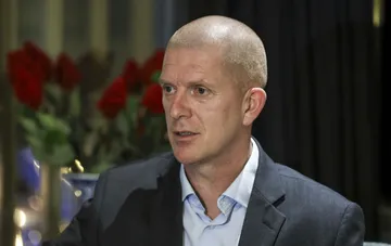 Der estnische Verteidigungsminister Martin Herem bei einem Treffen zur Besprechung von Verteidigungsfragen