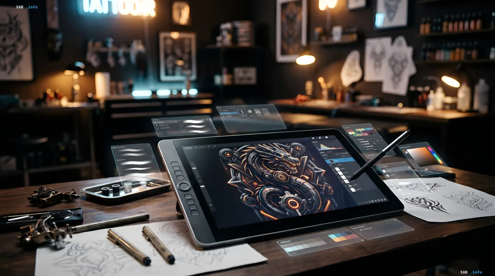 Tatufoto AI Tattoo Sketch Generator Interface of the free online tattoo sketch generator by Tatufoto in a browser